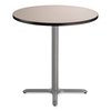 National Public Seating Cafe Table, 36in. Diameter x 36h, Round Top/X-Base, Gray Nebula Top, Gray Base CG13636XC1GY